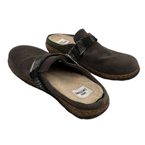 Earth Originals Gray Essential Eloise Sherpa Lined Slip On Mules Size 7 Women